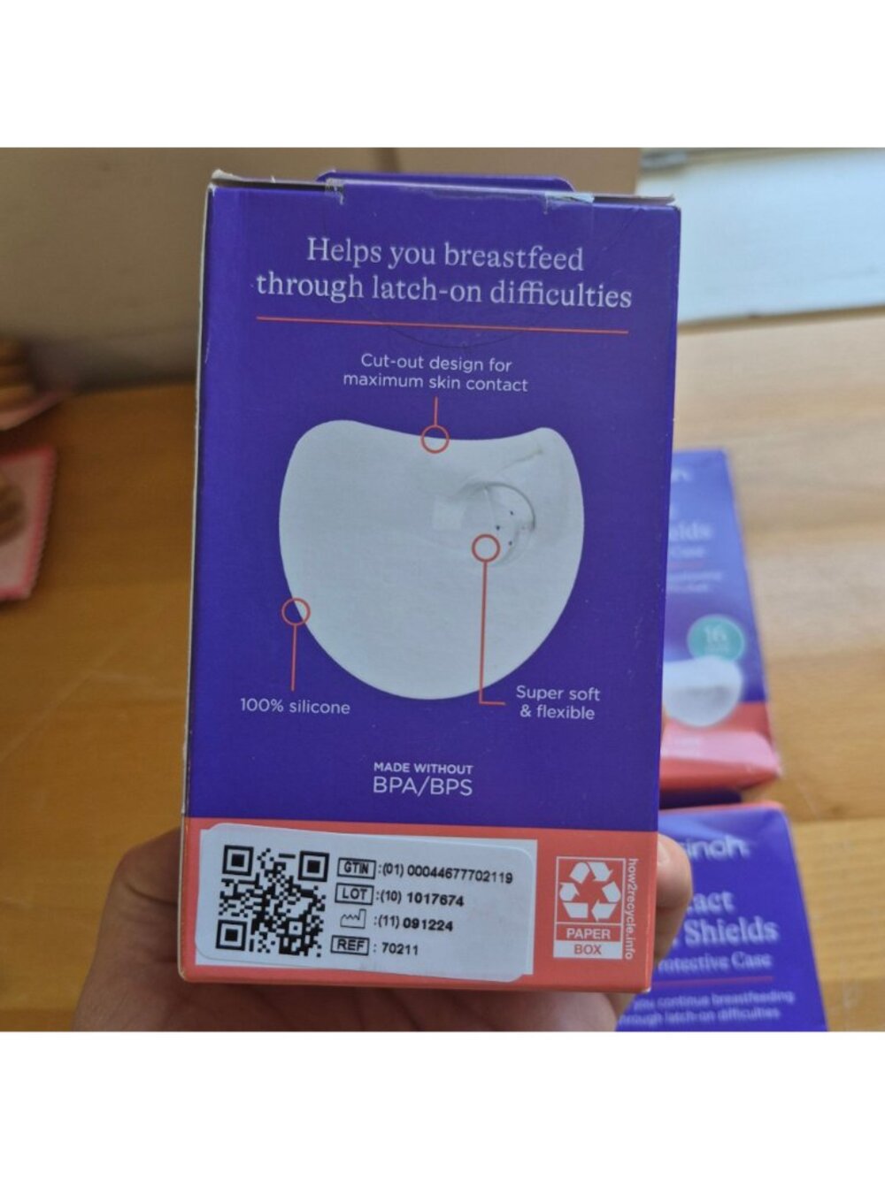 Lansinoh Nipple Shields With Protective Case 16mm BPA-Free 2 Shields Per Box - Picture 2 of 2